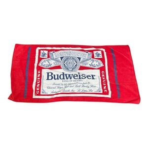 Vintage 90s Budweiser beach towel
